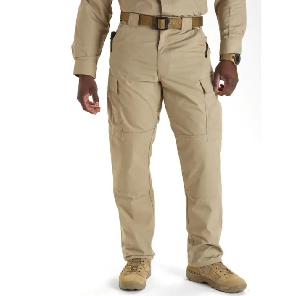 5.11 Tactical "TDU Ripstop Pant" Relaxed Fit Khaki Tan | Men's Size L